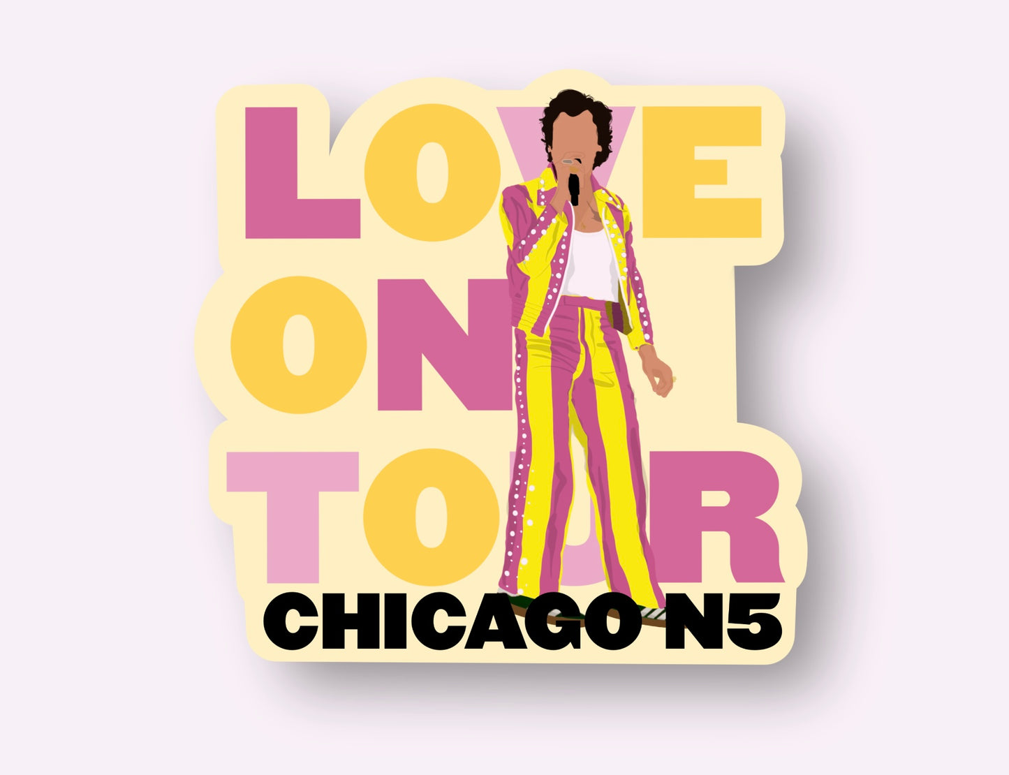 HSLOT22 CHICAGO N5 GLOSSY VINYL STICKER