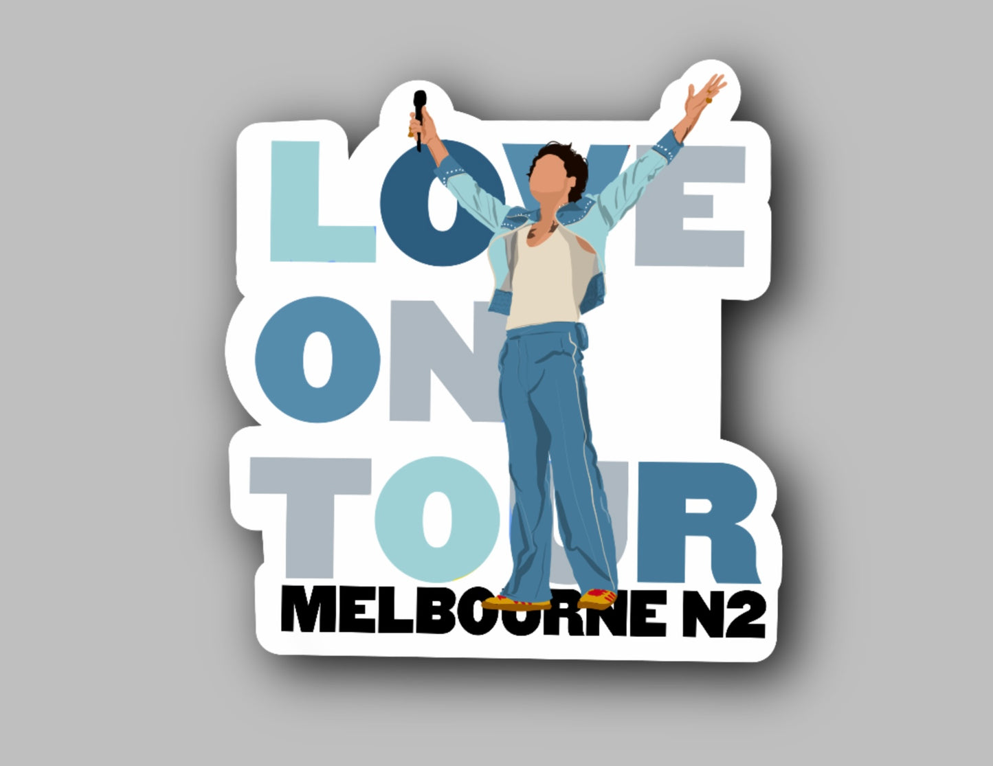 HSLOT23 MELBOURNE N2 GLOSSY VINYL STICKER