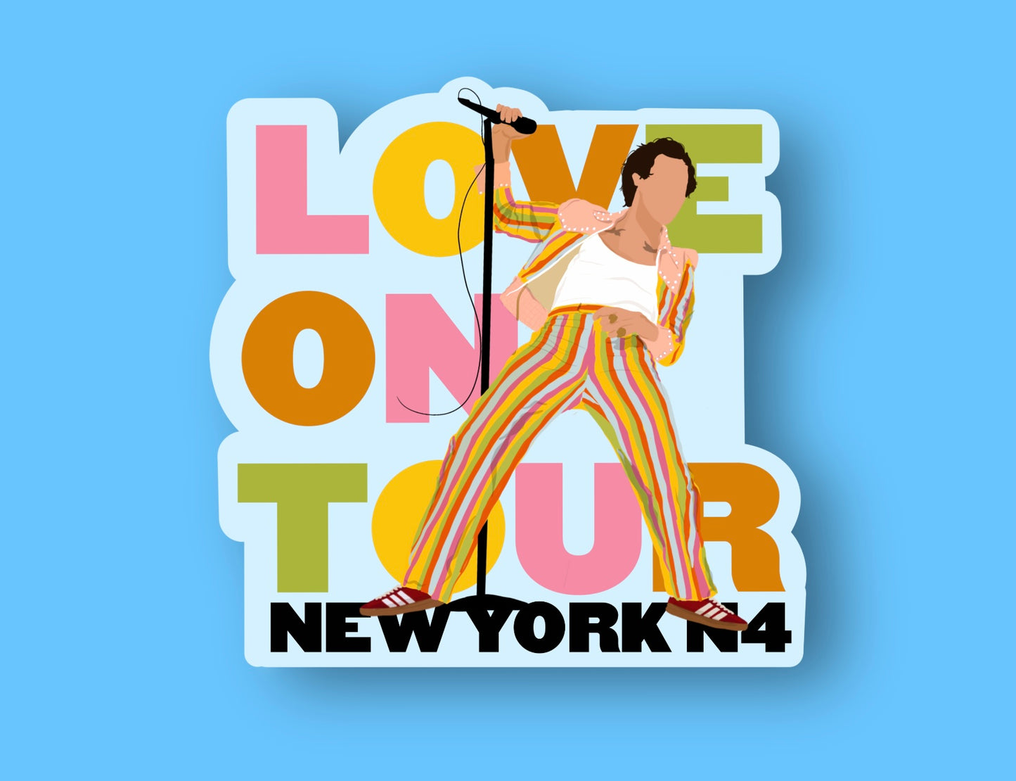 HSLOT22 NEW YORK N4 GLOSSY VINYL STICKER
