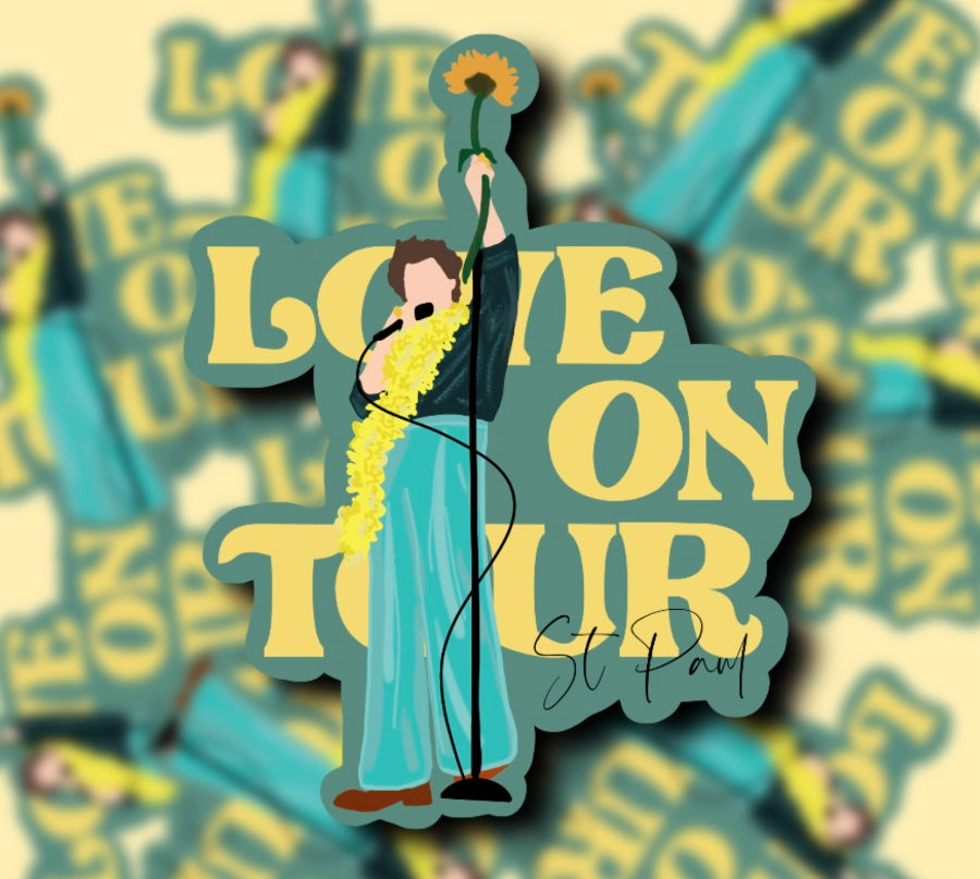 Love on Tour 2021 Outfit Glossy Vinyl Stickers