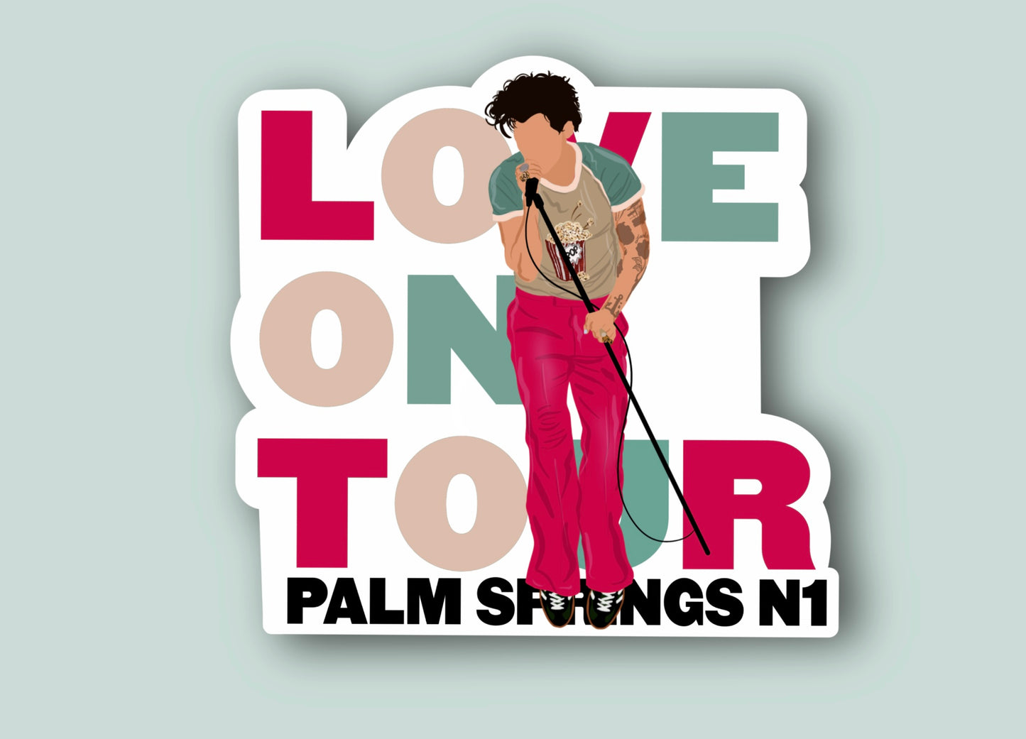 HSLOT23 Palm Springs N1 Glossy Vinyl Sticker