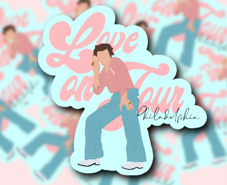 Love on Tour 2021 Outfit Glossy Vinyl Stickers