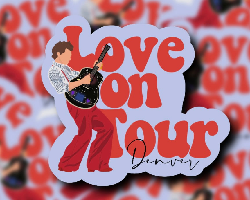 Love on Tour 2021 Outfit Glossy Vinyl Stickers