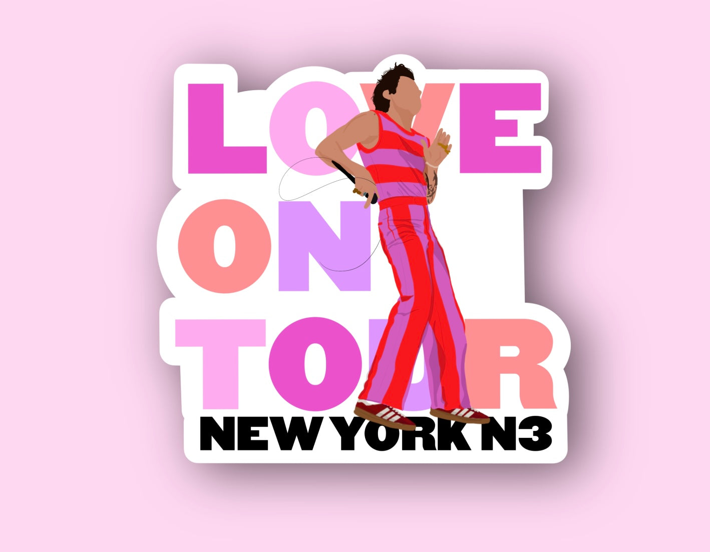HSLOT22 NEW YORK N3 GLOSSY VINYL STICKER