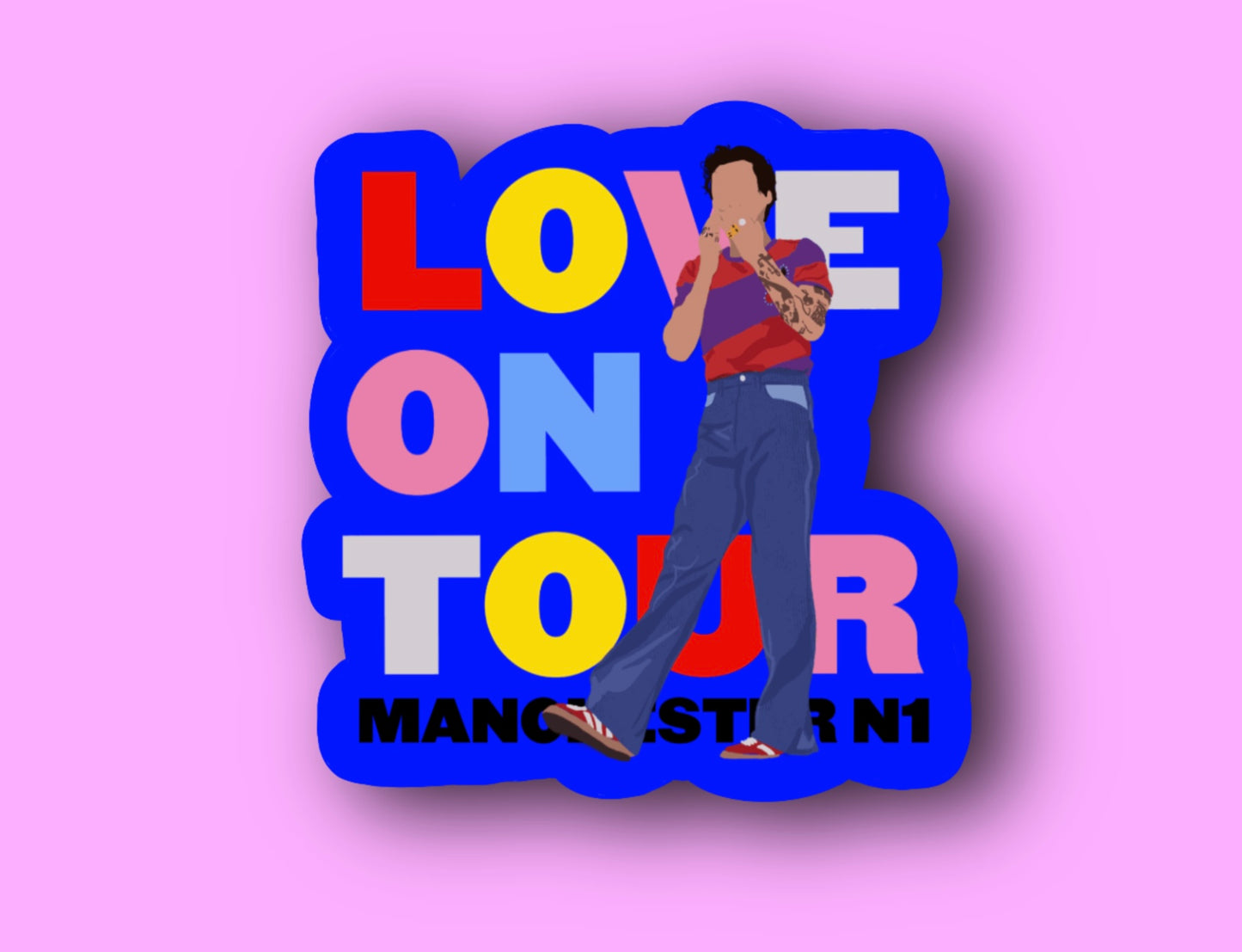 HSLOT22 MANCHESTER N1 Glossy Vinyl Sticker