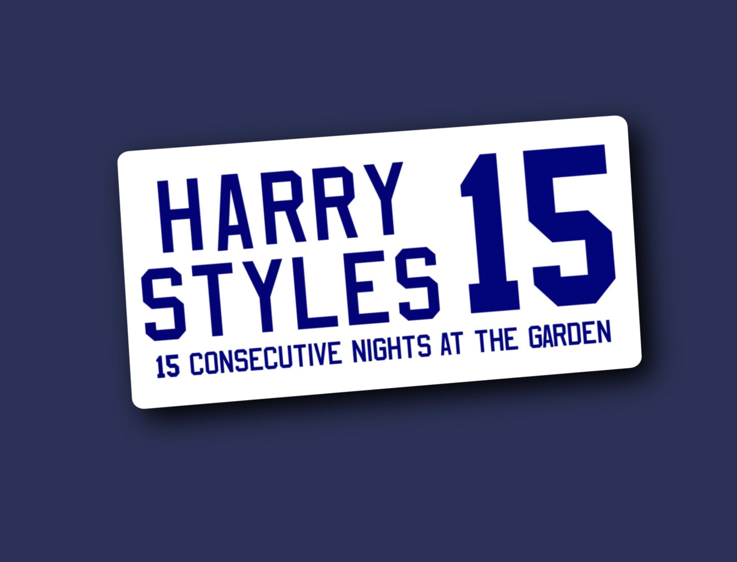 MSG RECORD BANNER GLOSSY VINYL STICKER