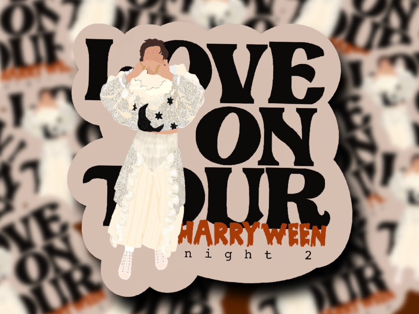 Love on Tour 2021 Outfit Glossy Vinyl Stickers