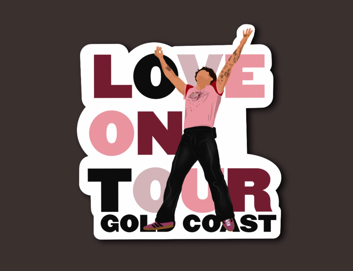 HSLOT23 GOLD COAST GLOSSY VINYL STICKER