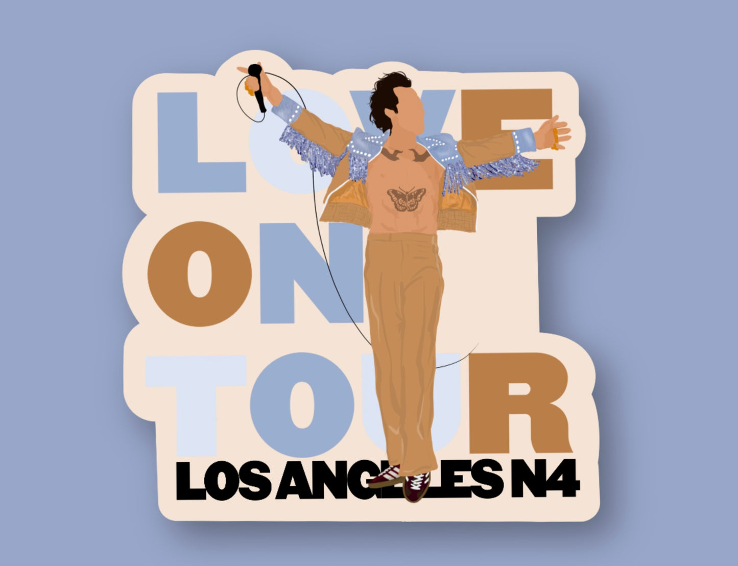 HSLOT22 LOS ANGELES N4 GLOSSY VINYL STICKER