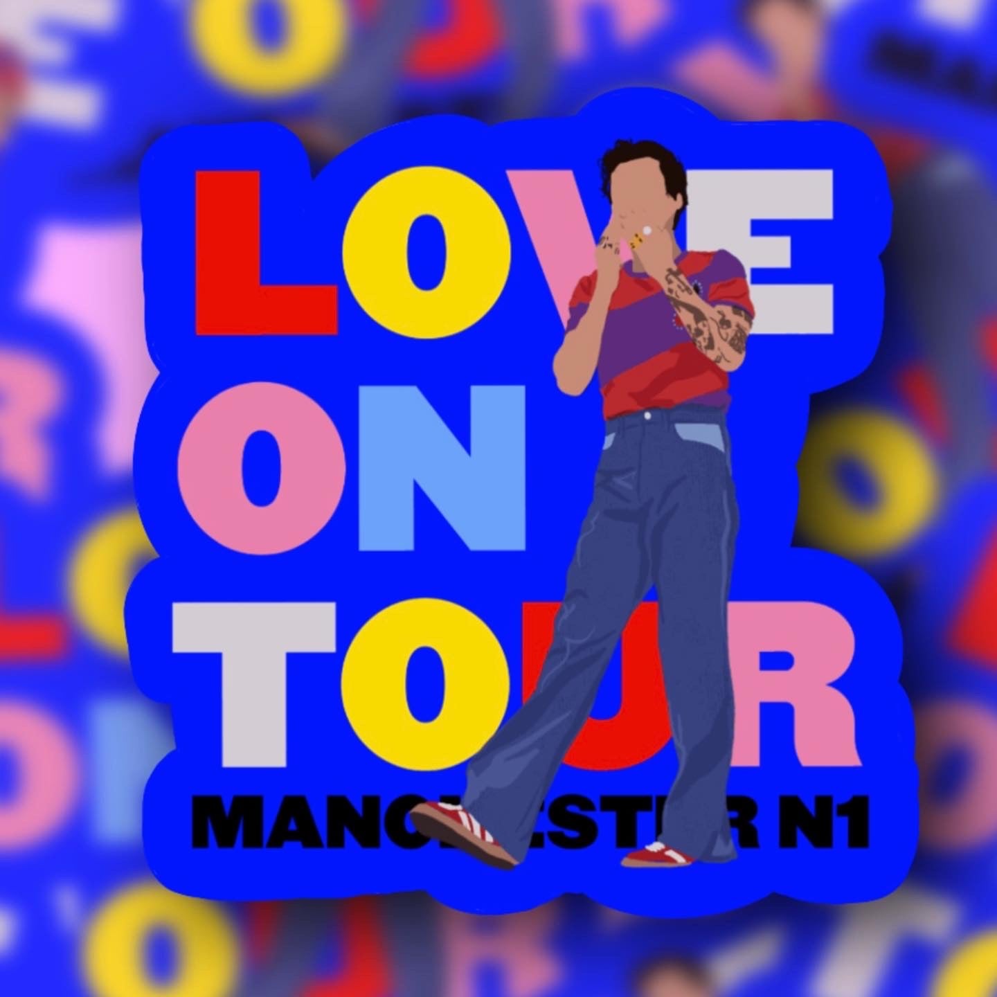 HSLOT22 MANCHESTER N1 Glossy Vinyl Sticker