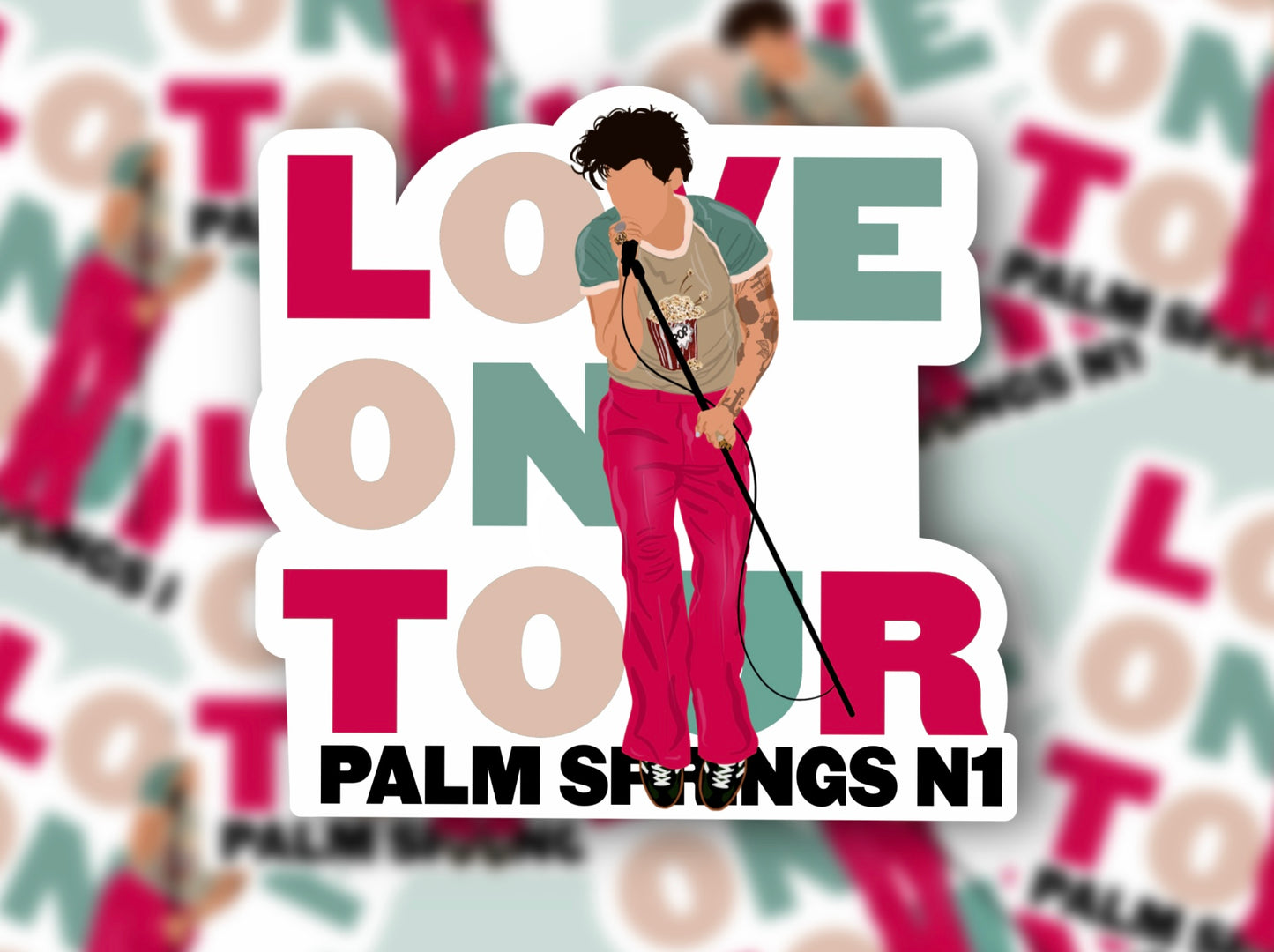 HSLOT23 Palm Springs N1 Glossy Vinyl Sticker