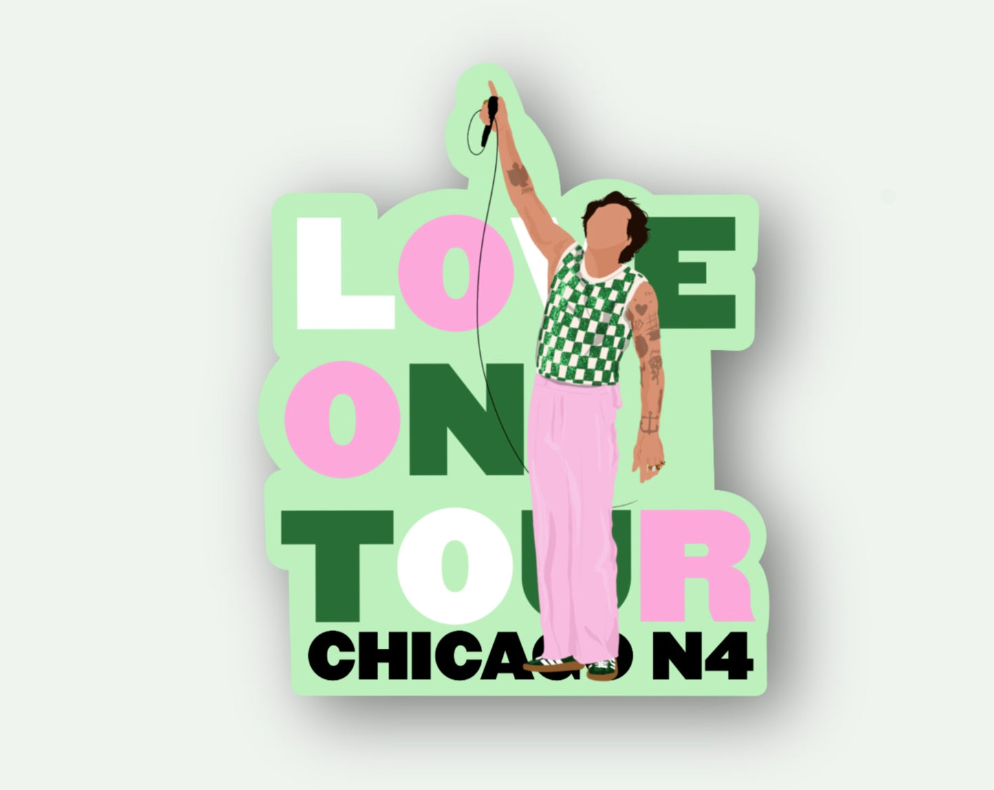 HSLOT22 CHICAGO N4 GLOSSY VINYL STICKER