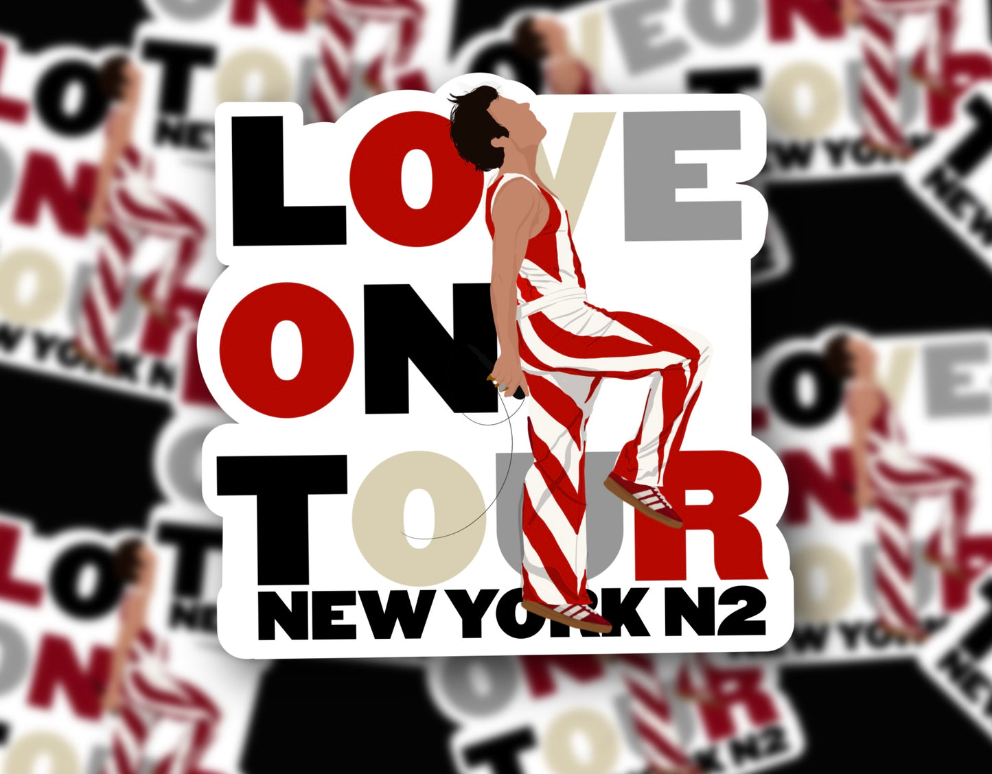HSLOT22 NEW YORK N2 GLOSSY VINYL STICKER