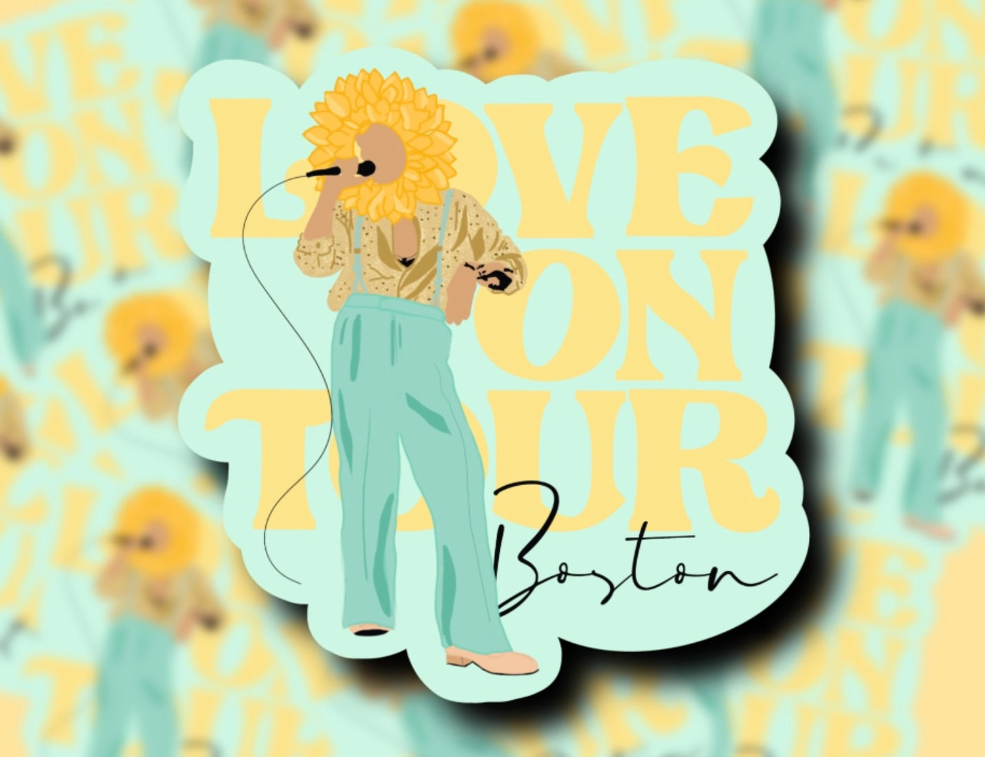 Love on Tour 2021 Outfit Glossy Vinyl Stickers