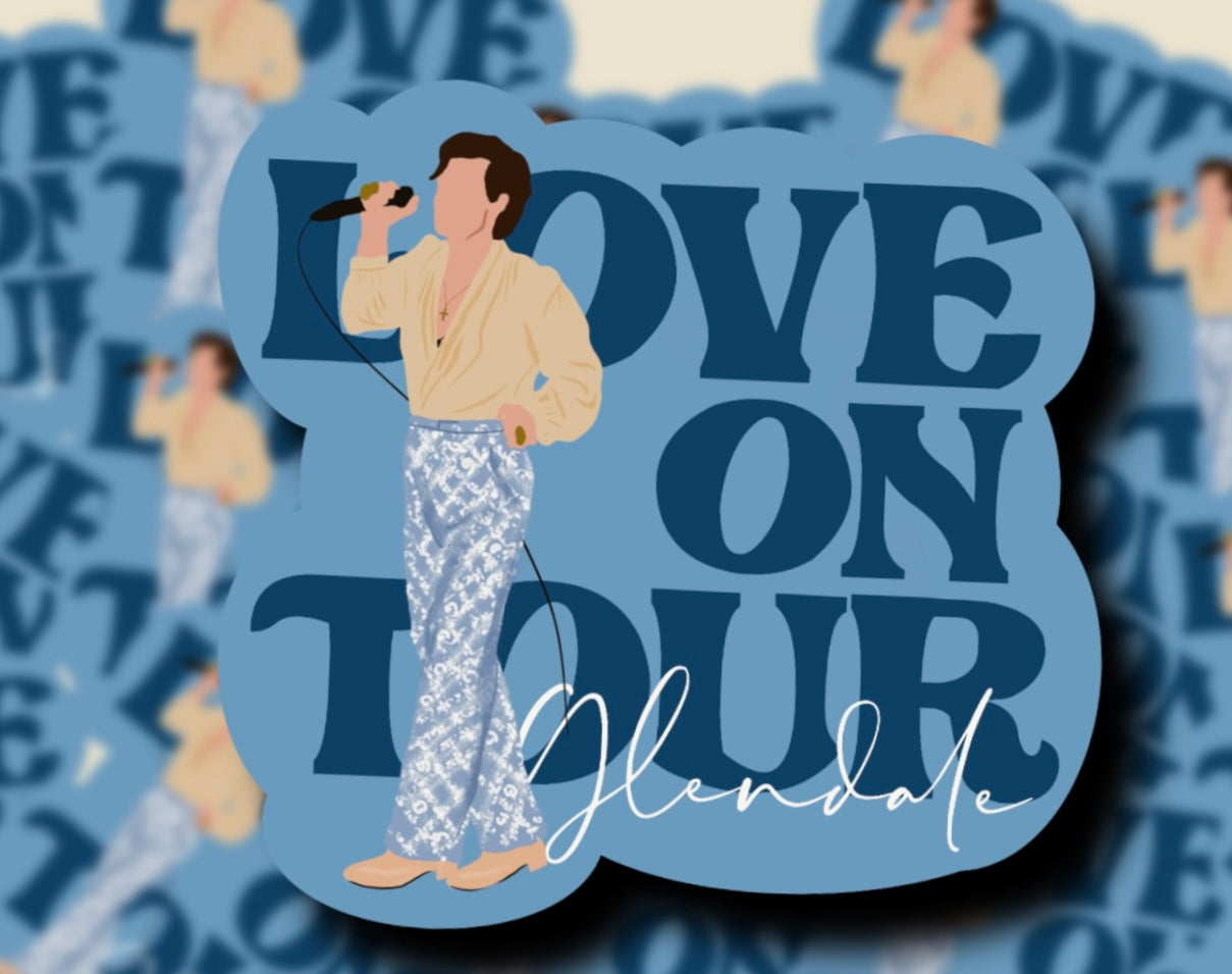 Love on Tour 2021 Outfit Glossy Vinyl Stickers