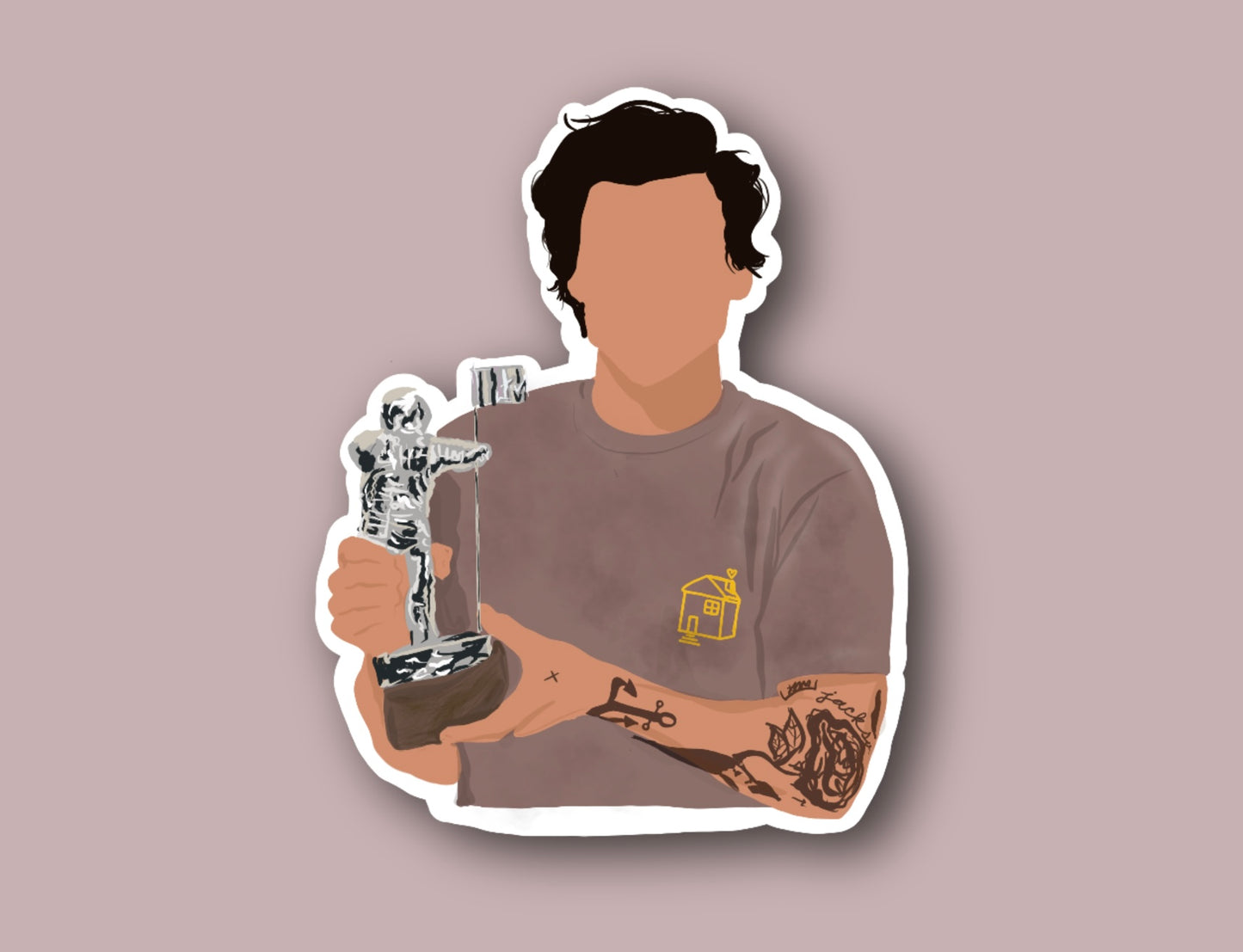 HARRY MOONMAN GLOSSY VINYL STICKER