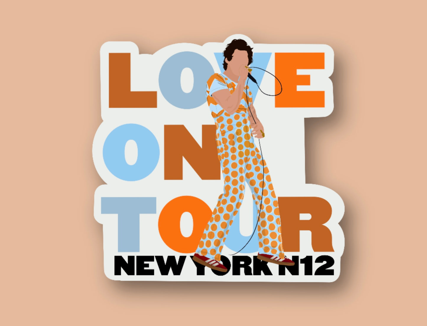HSLOT22 NEW YORK N12 GLOSSY VINYL STICKER
