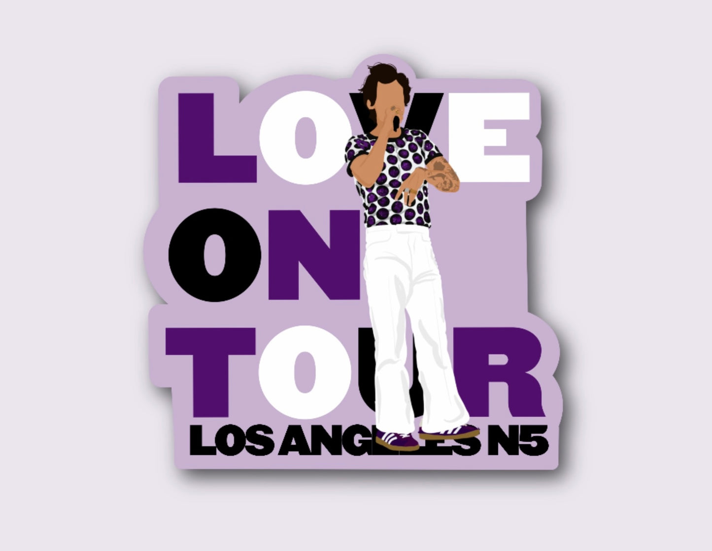 HSLOT22 LOS ANGELES N5 GLOSSY VINYL STICKER