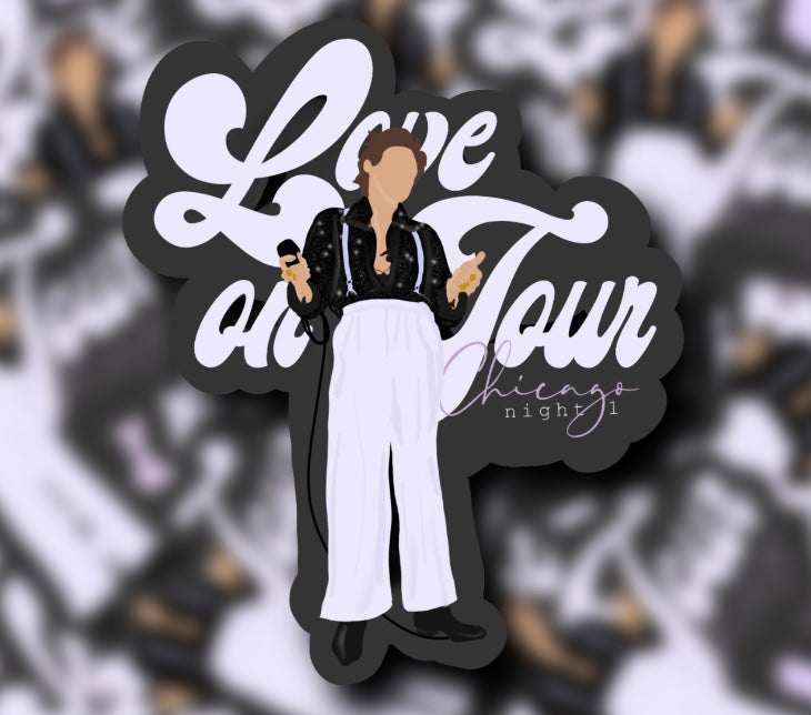 Love on Tour 2021 Outfit Glossy Vinyl Stickers