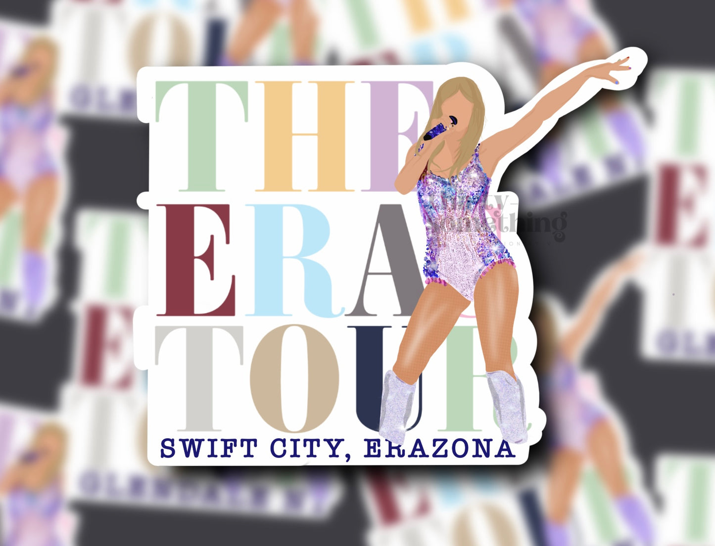 TS ERAS Glendale N1 Glossy Vinyl Sticker