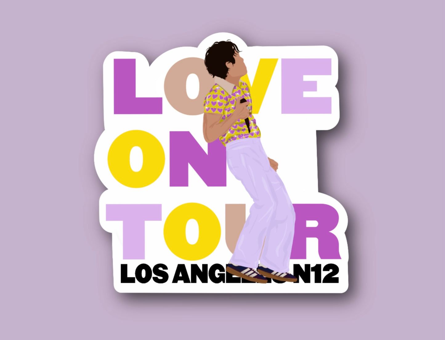 HSLOT22 LOS ANGELES N12 GLOSSY VINYL STICKER