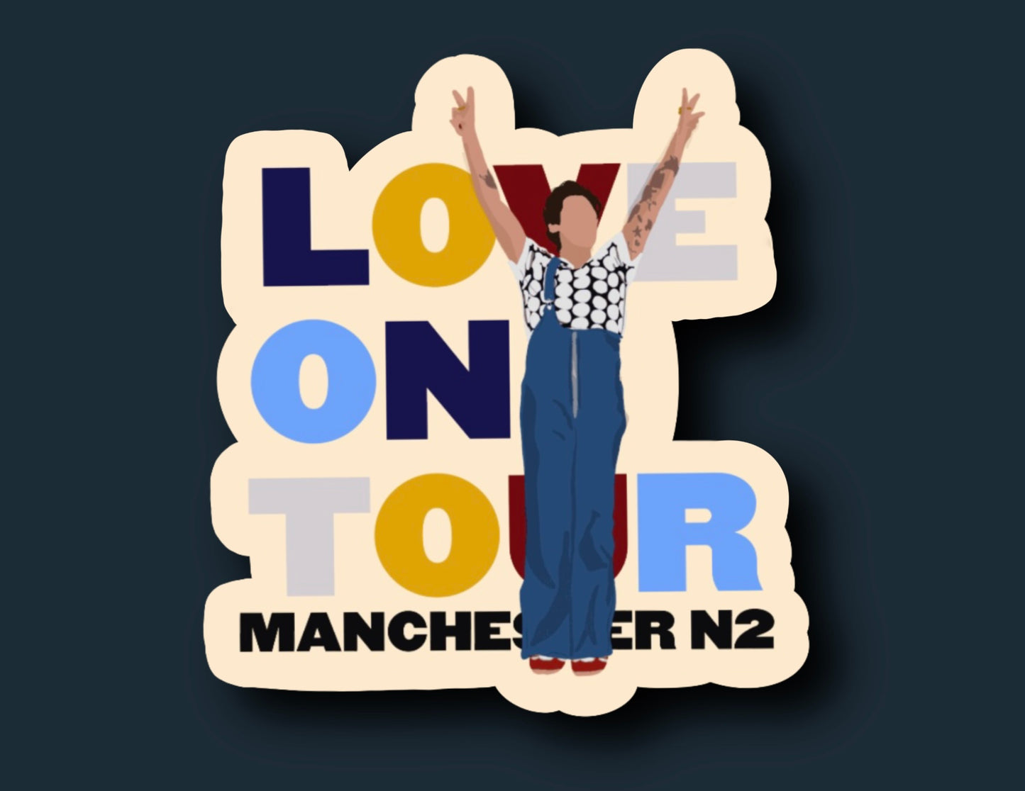 HSLOT22 MANCHESTER N2 Glossy Vinyl Sticker