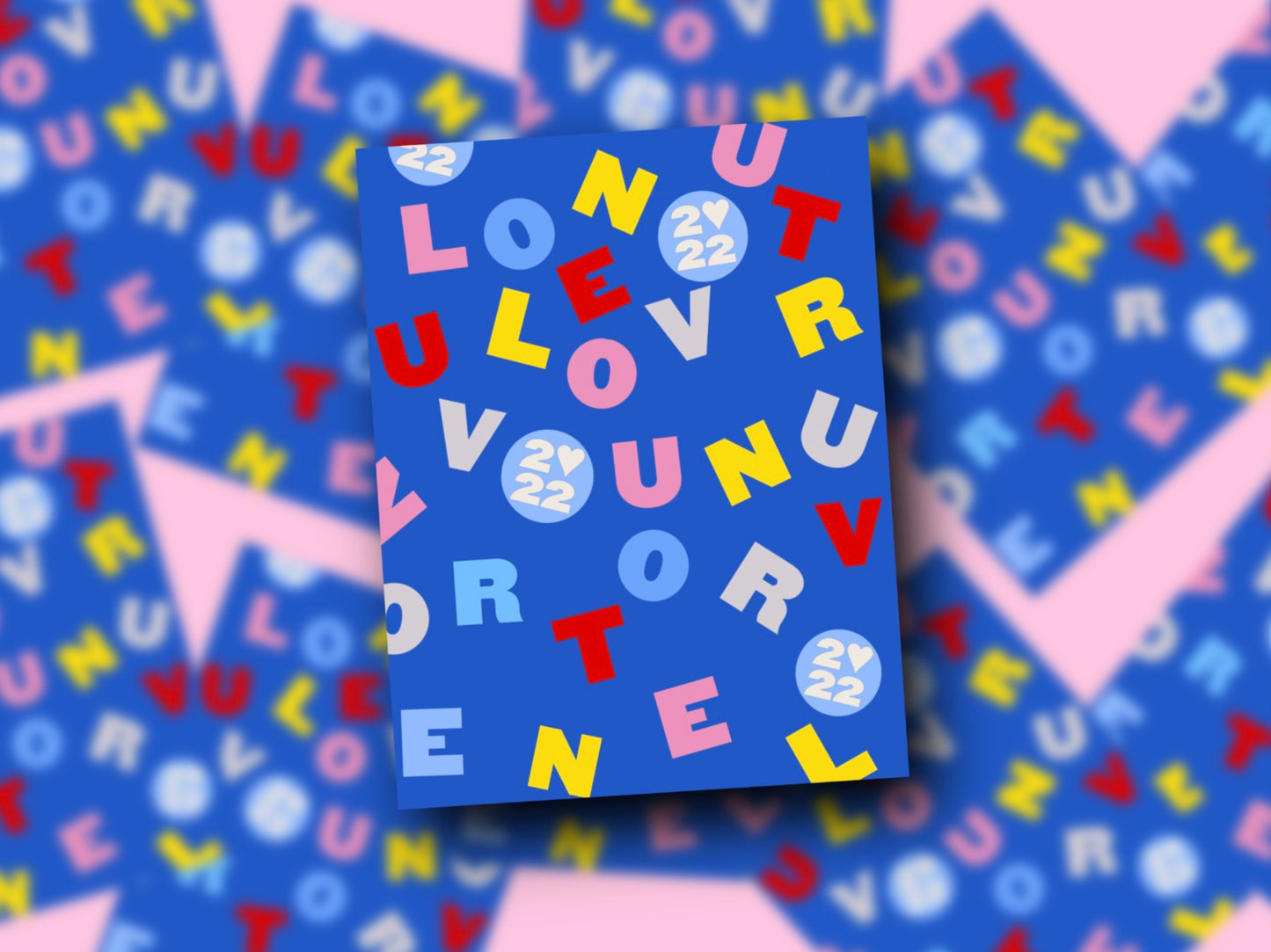 Love On Tour Alphabet Soup Glossy Vinyl Sticker
