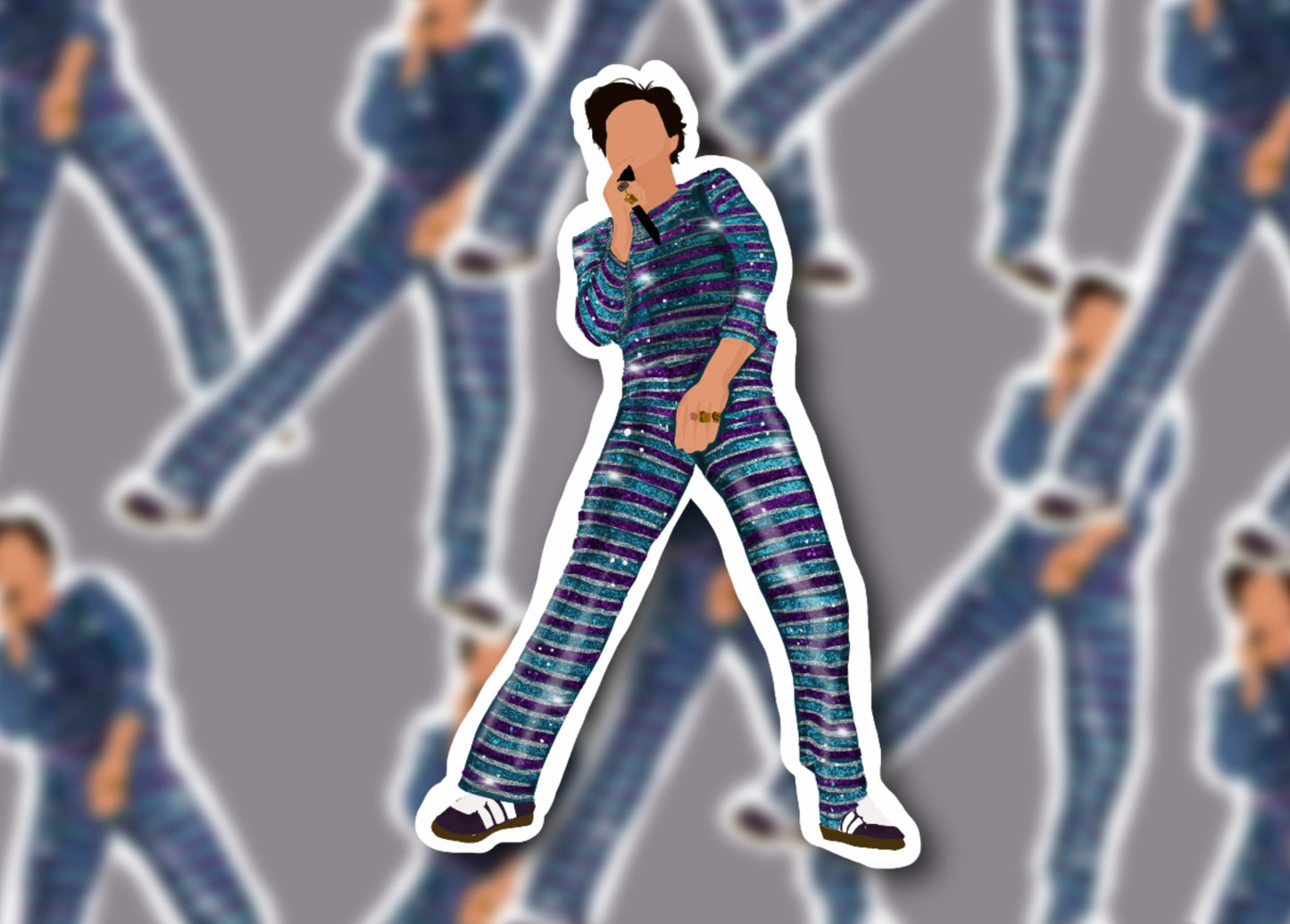 HSLOT23 LOS ANGELES N14 GLOSSY VINYL STICKER