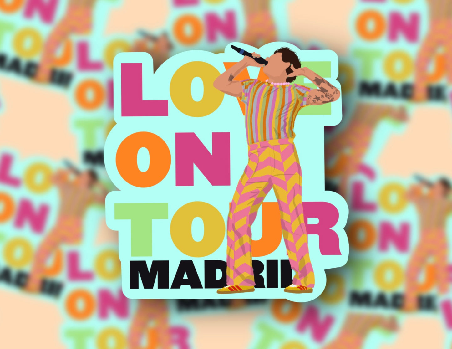 HSLOT22 MADRID GLOSSY VINYL STICKER