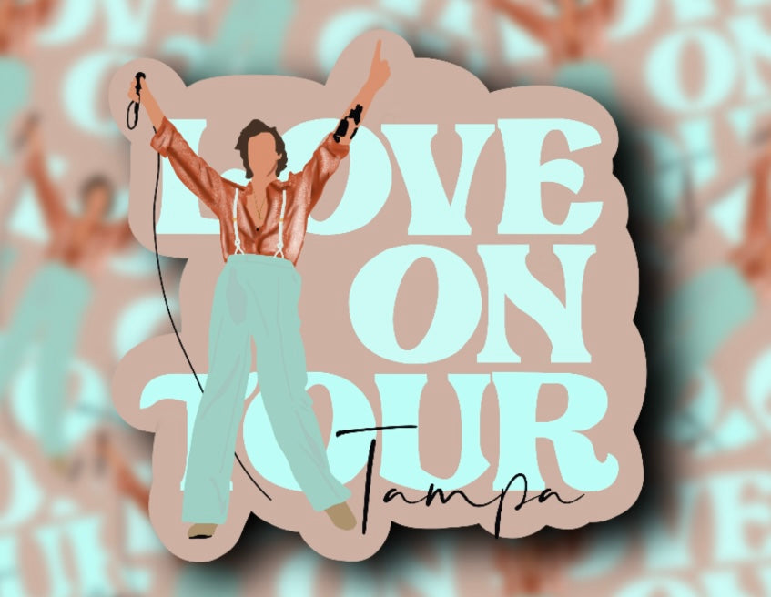 Love on Tour 2021 Outfit Glossy Vinyl Stickers