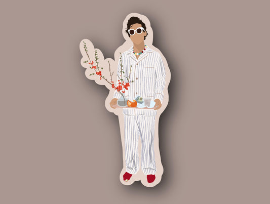 Pajama Harry BHG Cover Issue Glossy Vinyl Sticker