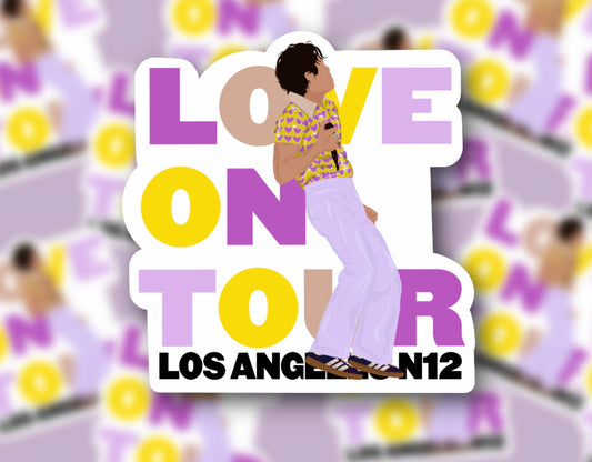 HSLOT22 LOS ANGELES N12 GLOSSY VINYL STICKER