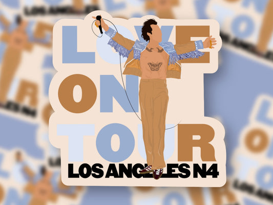 HSLOT22 LOS ANGELES N4 GLOSSY VINYL STICKER
