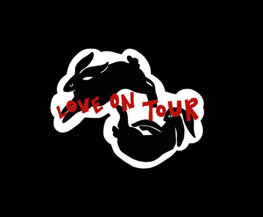 Love on Tour 2021 Rabbit Merch Glossy Vinyl Sticker