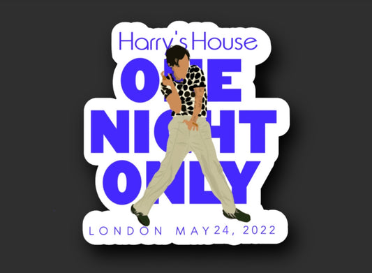 One Night Only London Glossy Vinyl Sticker