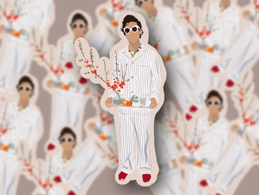 Pajama Harry BHG Cover Issue Glossy Vinyl Sticker