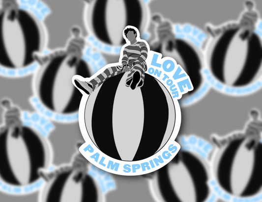 HSLOT23 PALM SPRINGS ARENA BALL STICKER