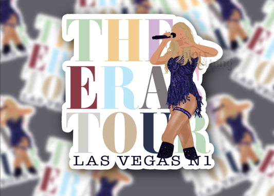 TS ERAS LAS VEGAS N1 GLOSSY VINYL STICKER