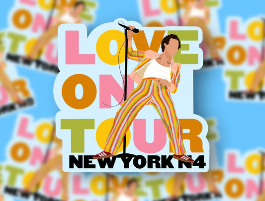 HSLOT22 NEW YORK N4 GLOSSY VINYL STICKER