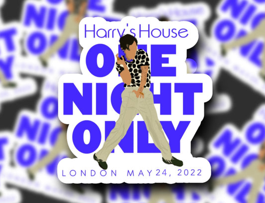 One Night Only London Glossy Vinyl Sticker