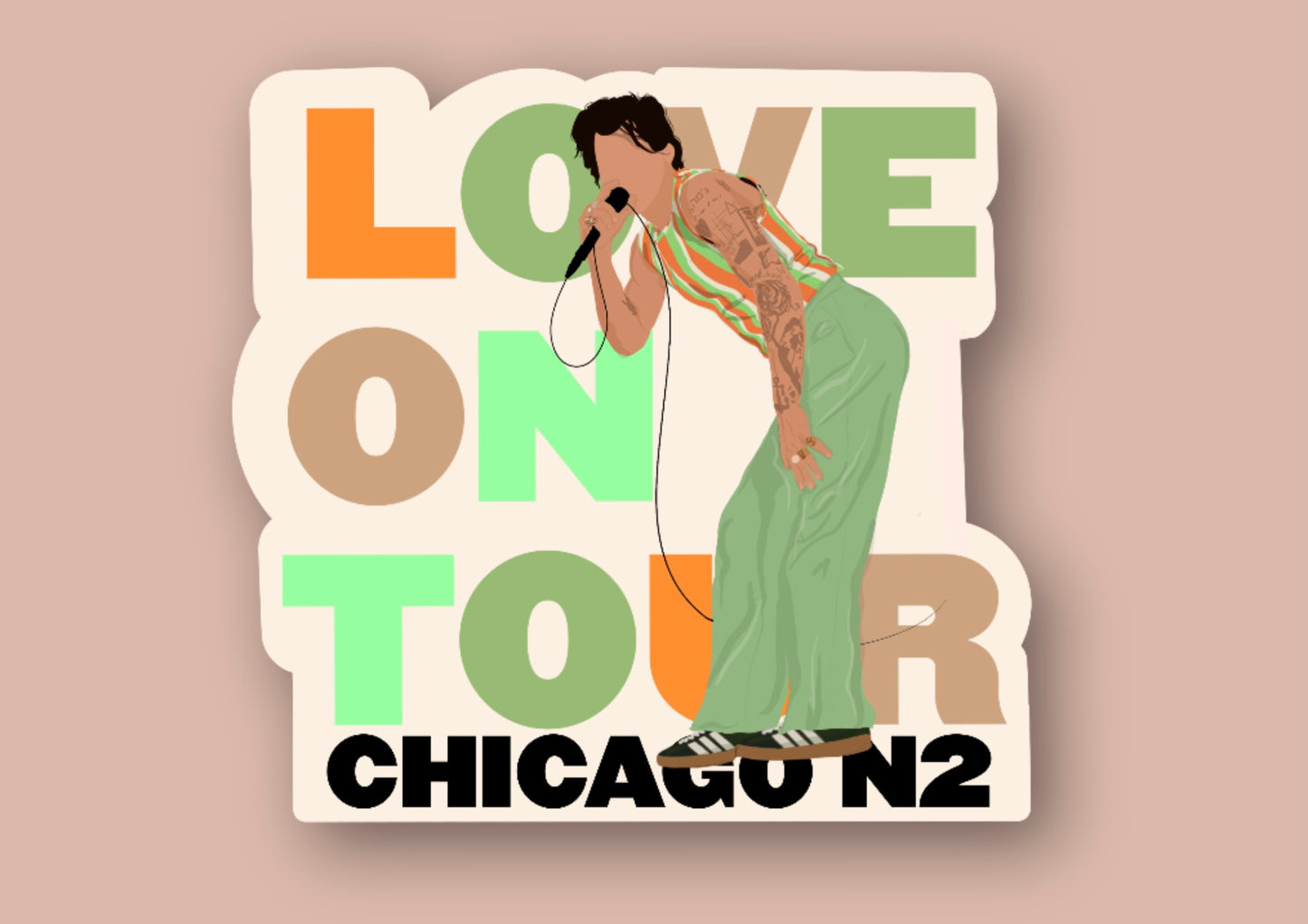 HSLOT22 CHICAGO N2 GLOSSY VINYL STICKER