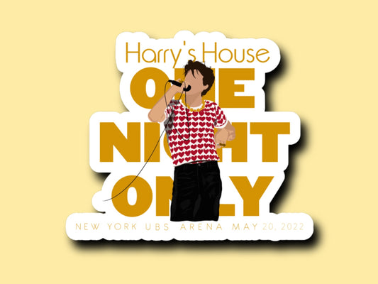 HS One Night Only NY Arena Glossy Vinyl Sticker