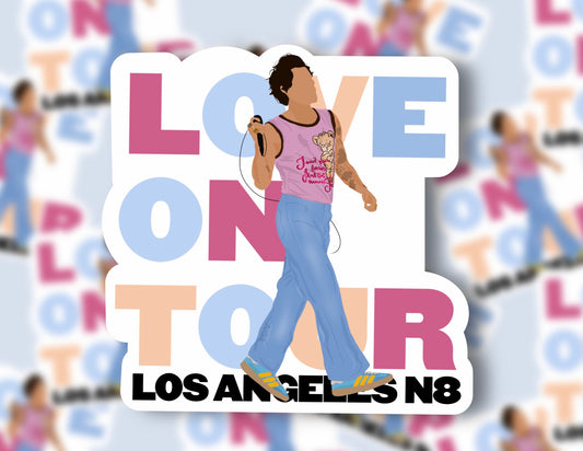 HSLOT22 LOS ANGELES N8 GLOSSY VINYL STICKER