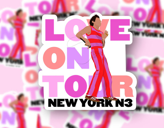 HSLOT22 NEW YORK N3 GLOSSY VINYL STICKER