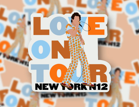 HSLOT22 NEW YORK N12 GLOSSY VINYL STICKER