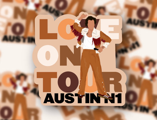 HSLOT22 AUSTIN N1 GLOSSY VINYL STICKER