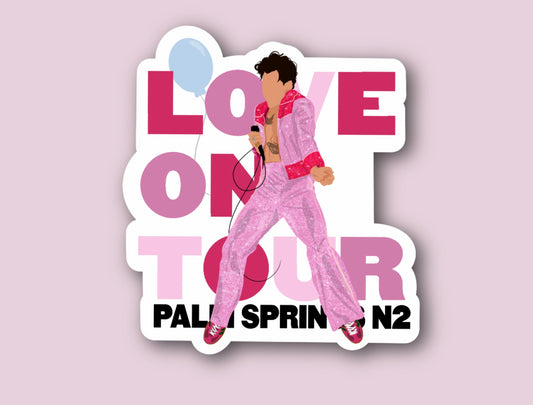 HSLOT23 PALM SPRINGS N2 GLOSSY VINYL STICKER