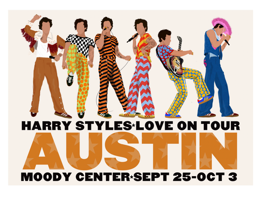 LOVE ON TOUR AUSTIN MINI PRINT