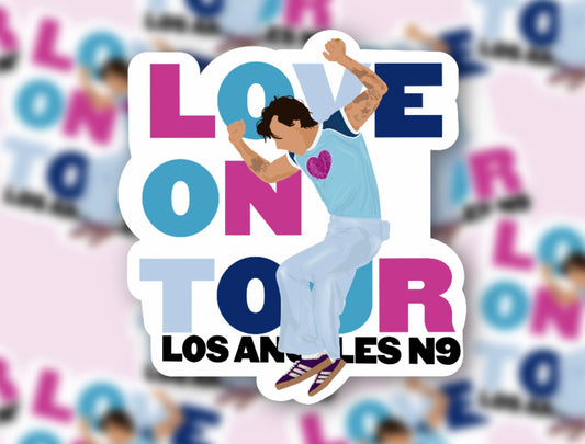 HSLOT22 LOS ANGELES N9 GLOSSY VINYL STICKER