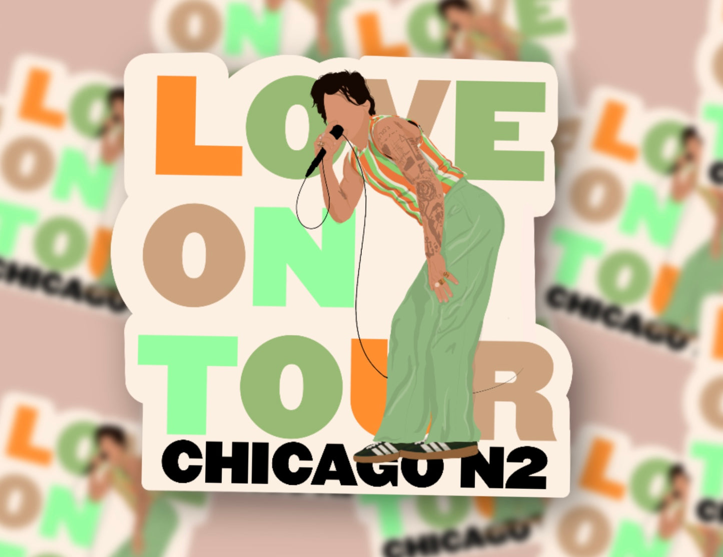 HSLOT22 CHICAGO N2 GLOSSY VINYL STICKER